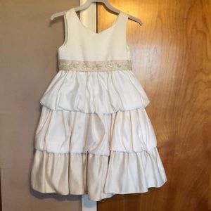 Cinderella beige flower girl dress